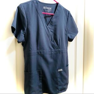 Grey’s Anatomy Scrub Top - Steel Gray